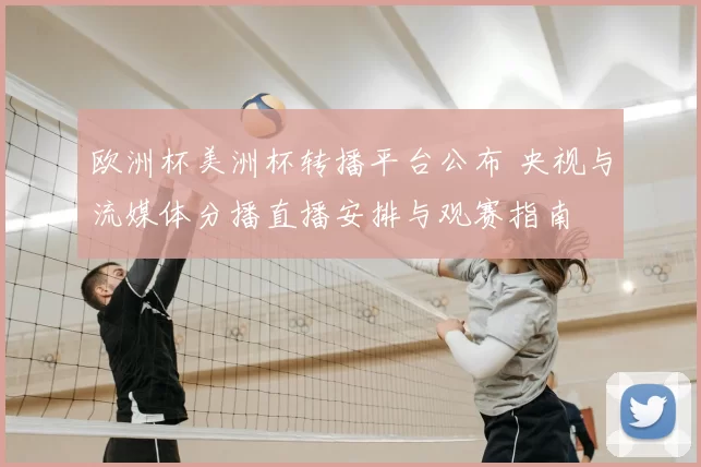 欧洲杯美洲杯转播平台公布 央视与流媒体分播直播安排与观赛指南